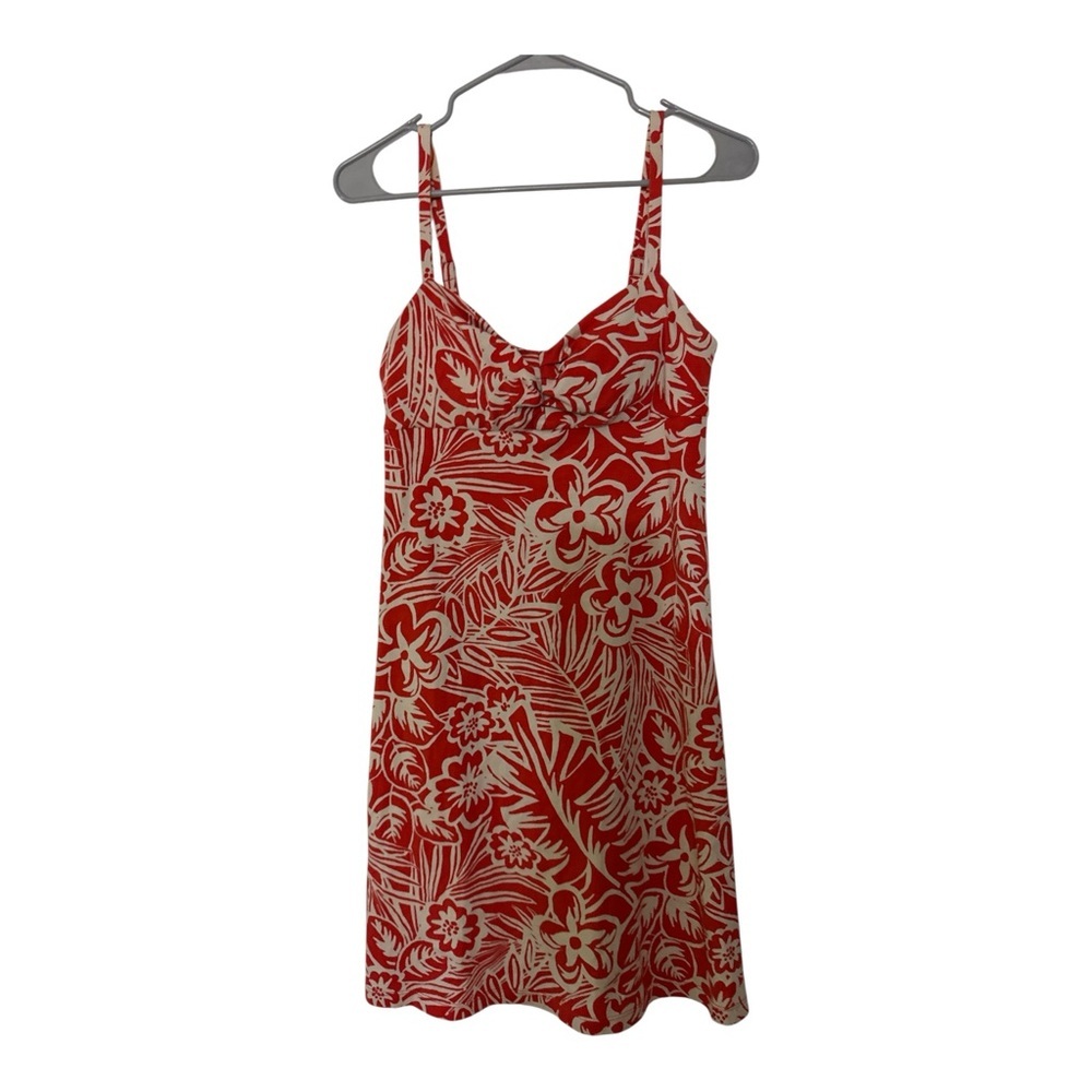 Tommy Bahama Red and Cream Floral Mini Dress